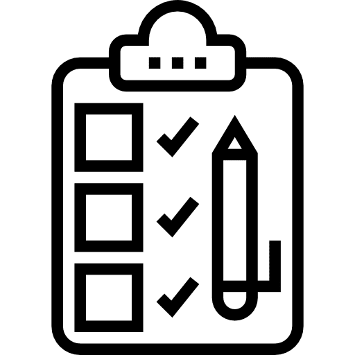 List checking list clipboard icon