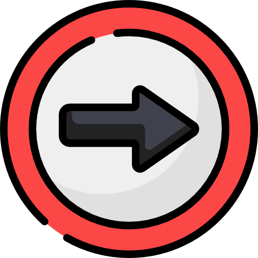 One way signaling signs traffic sign icon