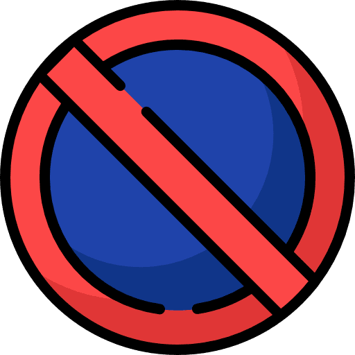 No parking no parking signaling circulation icon