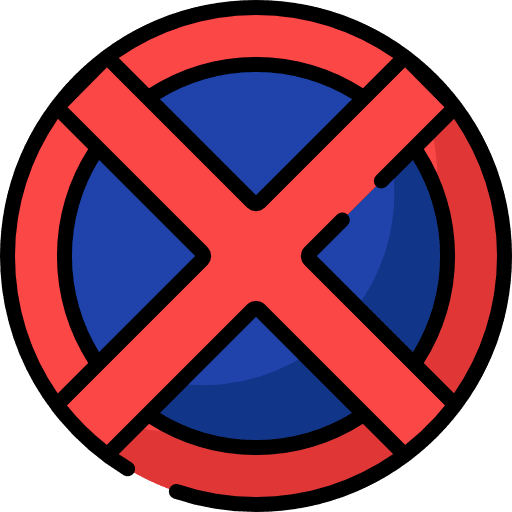 No parking traffic sign circulation signs icon