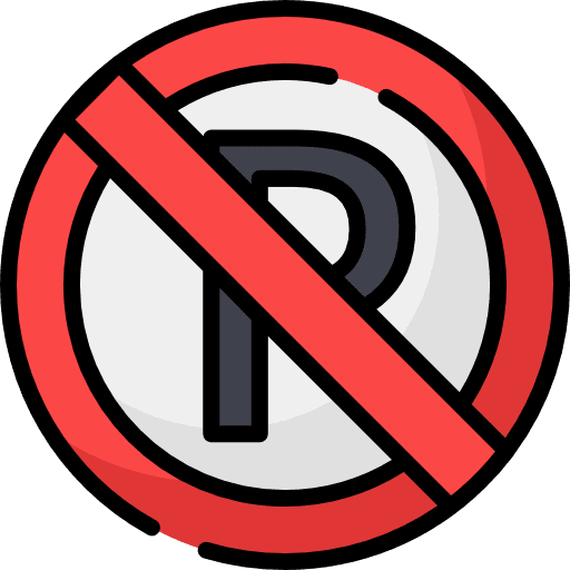 No parking traffic sign signs no parking icon