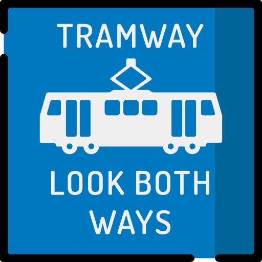 Tram signaling traffic tram icon