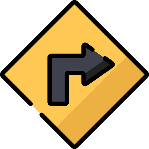 Turn right signs traffic sign signaling icon