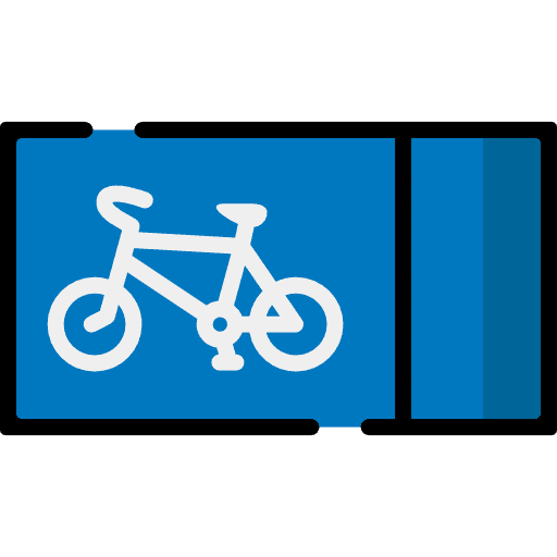 Bicycle circulation bicycle signaling icon