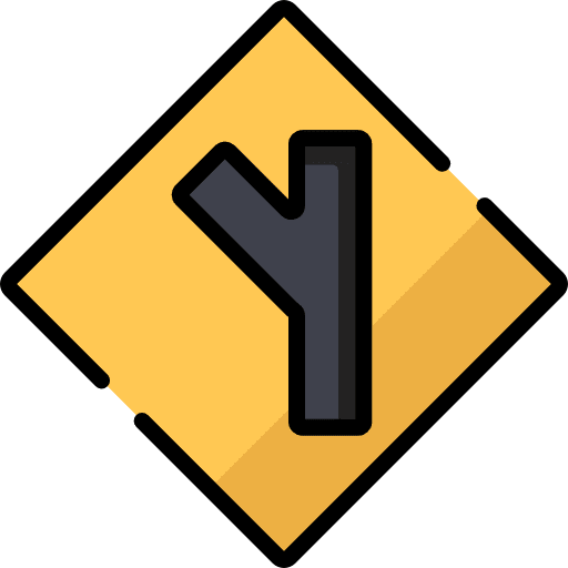 Intersection circulation signs intersection icon