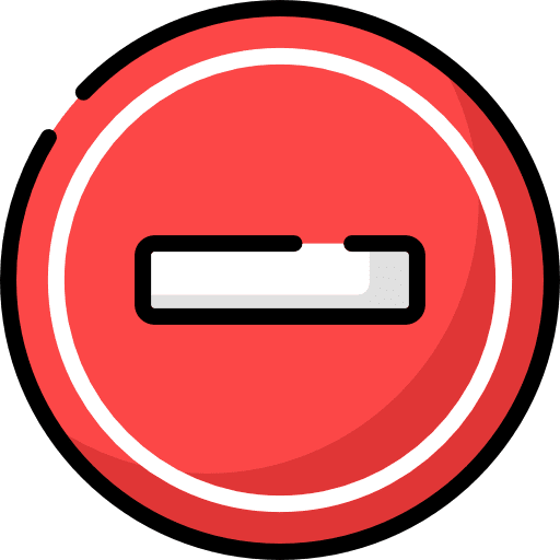 No entry circulation no entry signaling icon