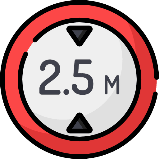 Tall tall traffic sign signaling icon