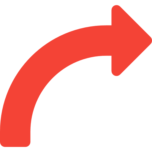 Curved arrow shortcut share curve arrow icon