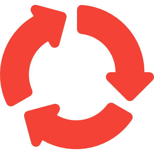 Roundabout directional continuity roundabout icon