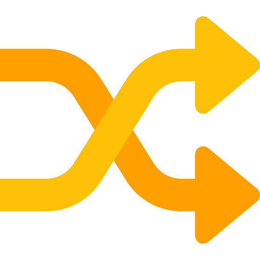 Shuffle mix exchange changing icon