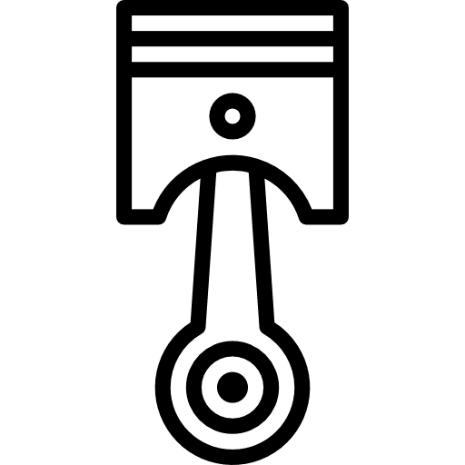 Piston mechanical transportation tools and utensils icon