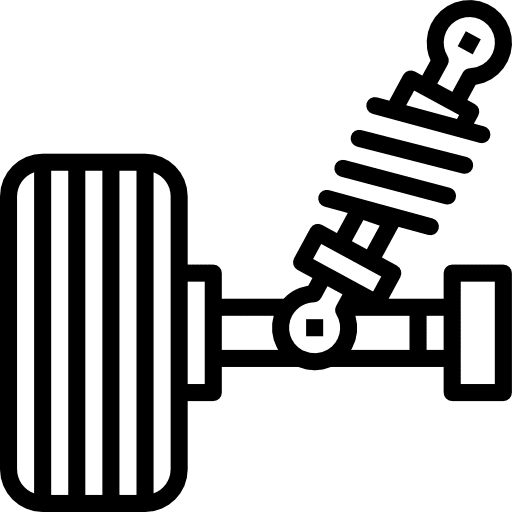 Suspension tools and utensils reparation automobile icon