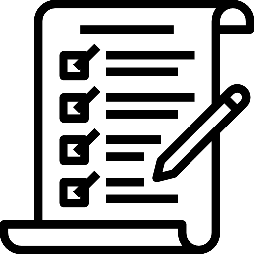 Checklist check mark checking checklist icon