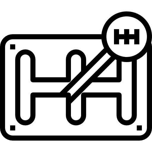 Gear shift gear tools and utensils transport icon