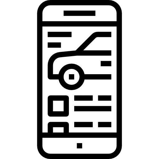 Mobile phone application cellphone communications icon