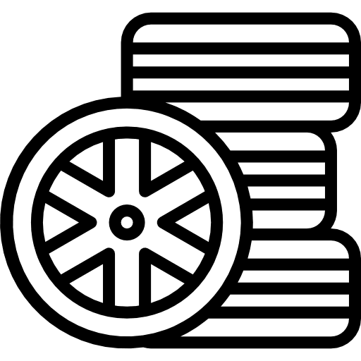 Wheel transports car transportation icon