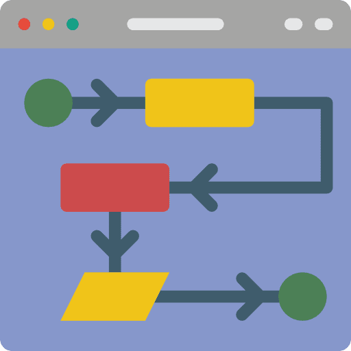 Algorithm data computer programmation icon
