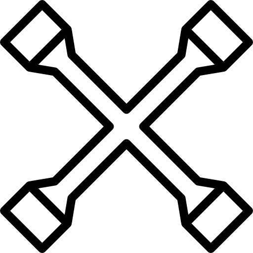 Lug car transportation repair icon