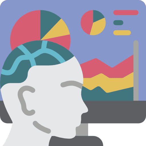 Data analysis computer data analysis business icon