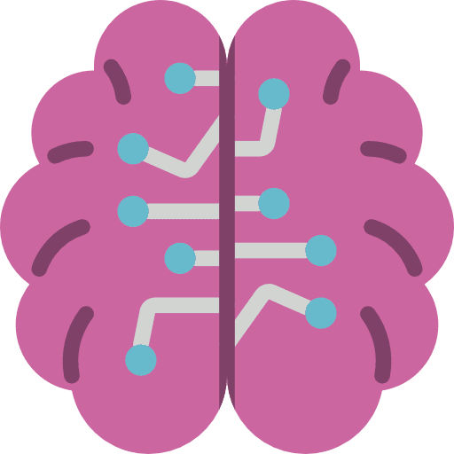 Artificial intelligence education ai electronics icon