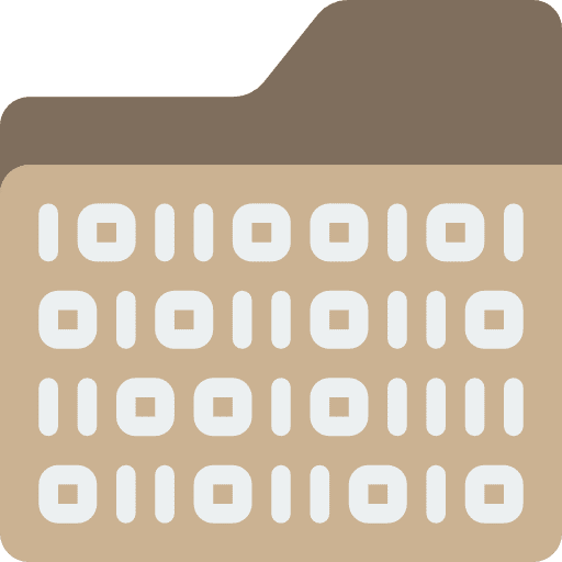Binary binary code electronics folder icon
