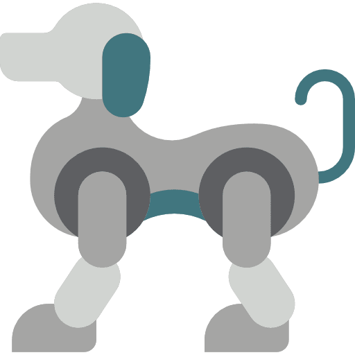 Robot futurist robotics science fiction icon