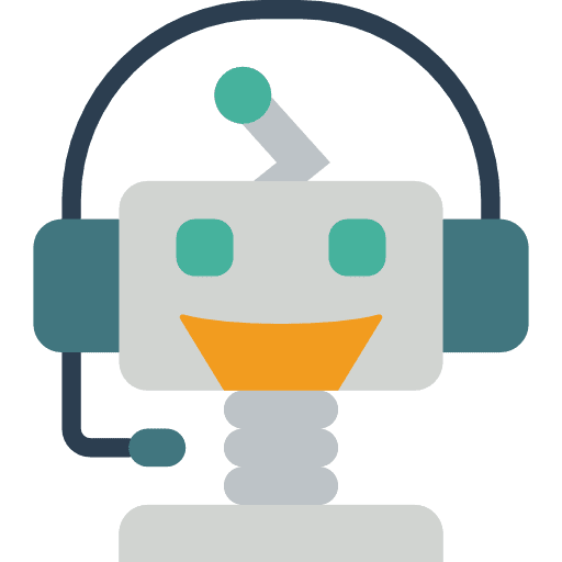 Robot machine computer technology icon