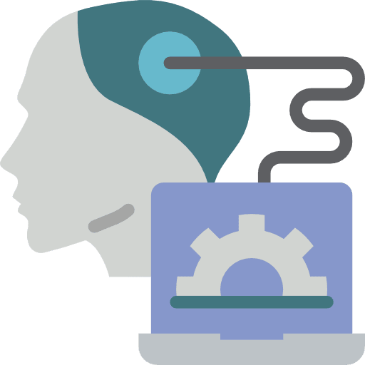Thought gear intelligence knowledge icon
