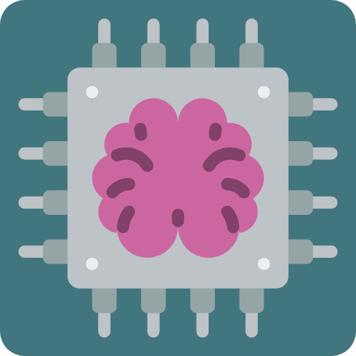 Cpu electronics processor chip icon