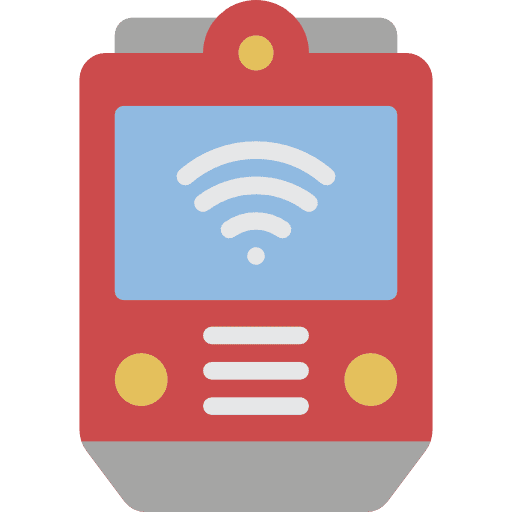 Train street auto transport icon