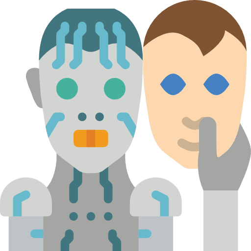 Replacement chip ai artificial intelligence icon