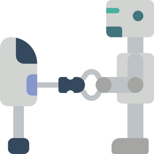Robot space computer electronics icon