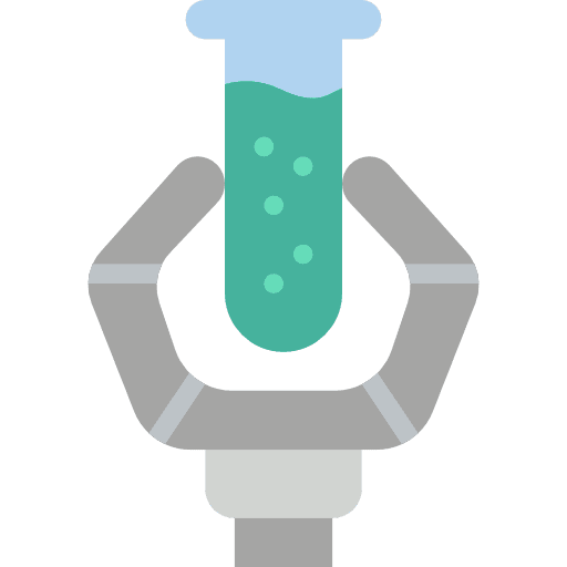 Science healthcare and medical robotics electronics icon