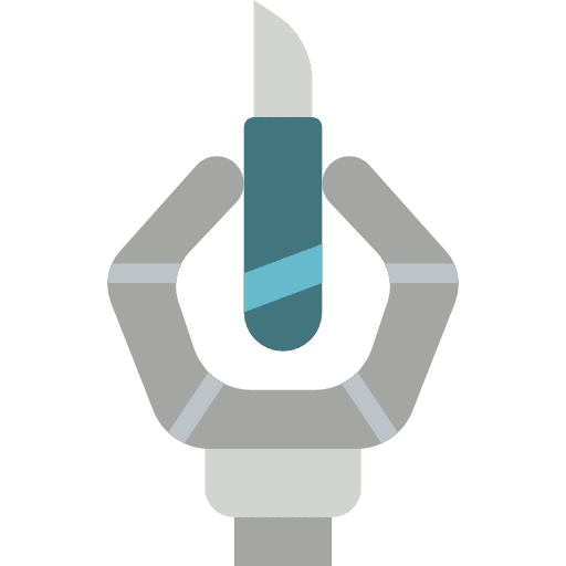 Science robot arm science robotics icon