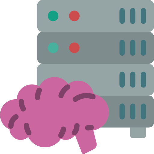 Servers electronics hosting files icon