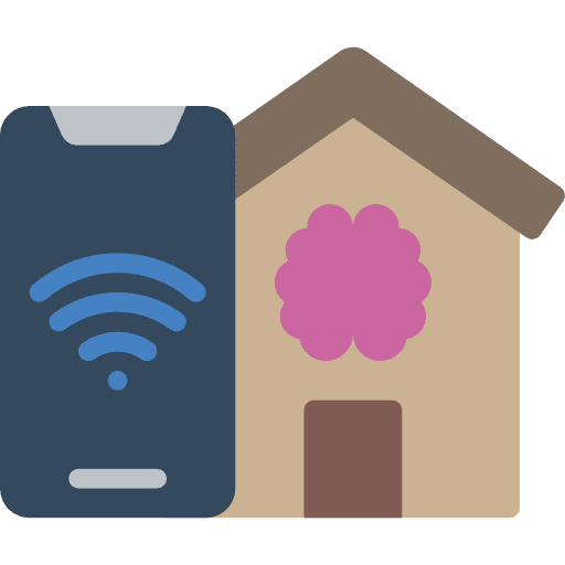 Smart home real estate smart house electronics icon