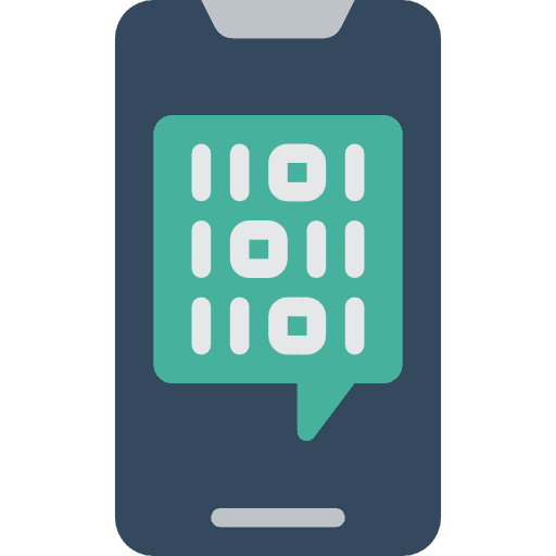 Smartphone ui iphone binary icon