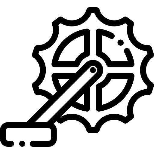 Crankset transport crankset sports and competition icon