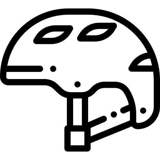 Helmet biking sports bike icon