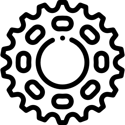 Chain bike bicycle mechanism icon