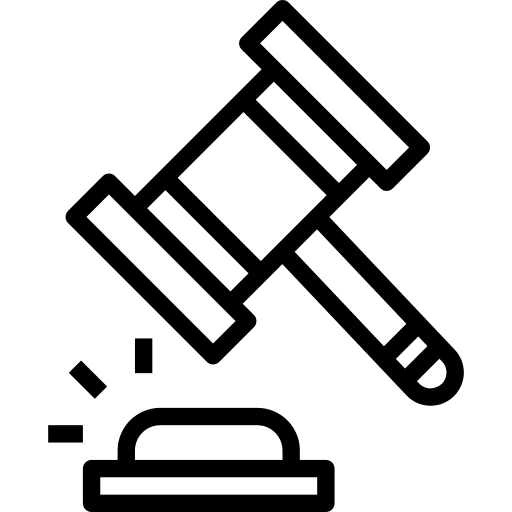 Auction judge auction verdict icon