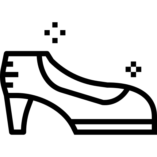 High heels stiletto female shoe icon