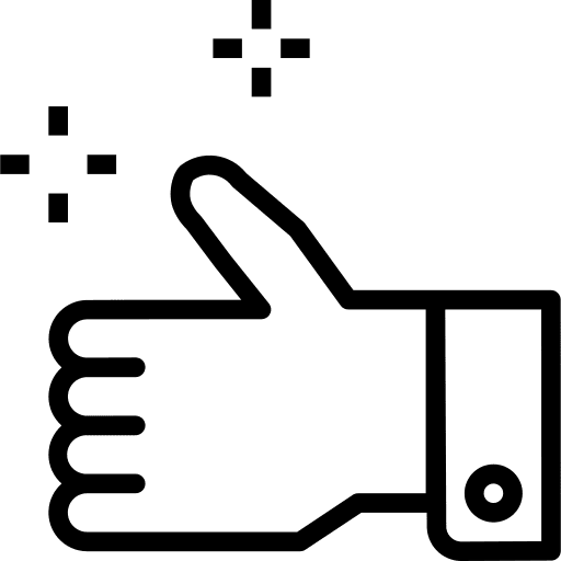 Like finger hands like icon