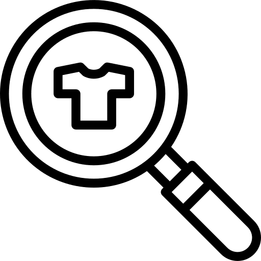 Magnifying glass tools and utensils ui detective icon