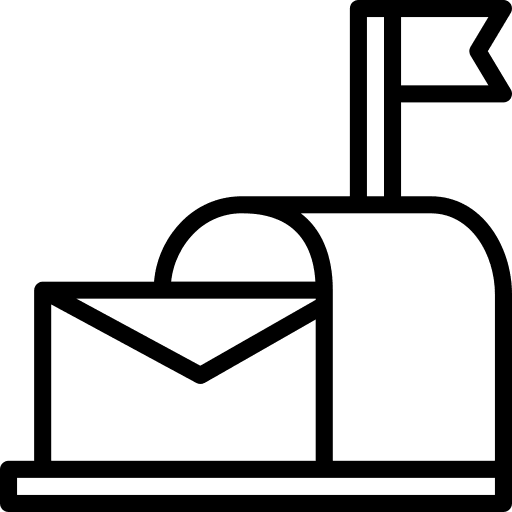 Mailbox mail letterbox buildings icon