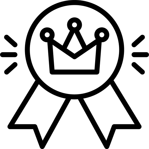 Medal certification award medal icon