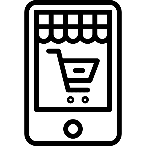 Online shop online shop cellphone phone icon