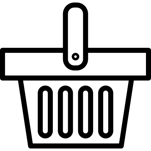 Shopping basket supermarket commerce commerce and shopping icon