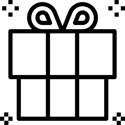 Gift christmas surprise birthday and party icon