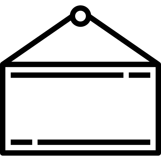 Sign signaling business shop icon